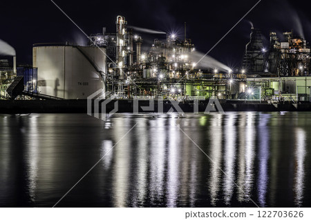 周南工廠夜景 德山德山製造工廠 山口縣周南市 122703626