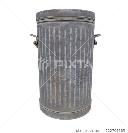Metal trash can with handles for outdoor and indoor use Metal trash can with handles for outdoor and indoor use 122703665
