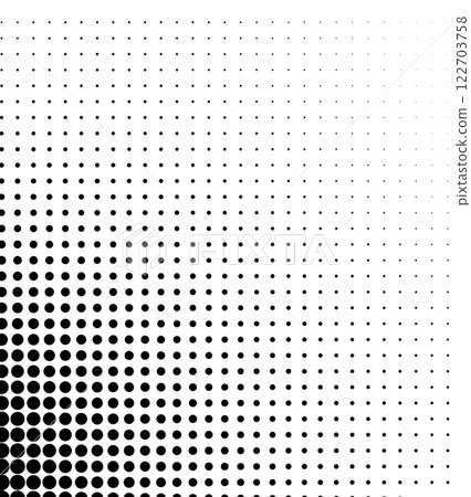 Wave halftone pattern. Halftone dots background. Vector 122703758