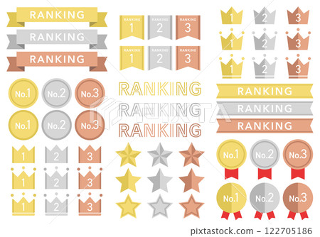 排名圖示插圖集皇冠01 122705186