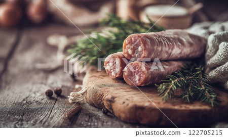 美味的香肠图片 122705215