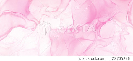 春天櫻花圖像時尚墨水材質為時尚和化妝品抽象淡粉色 4K 背景 122705236