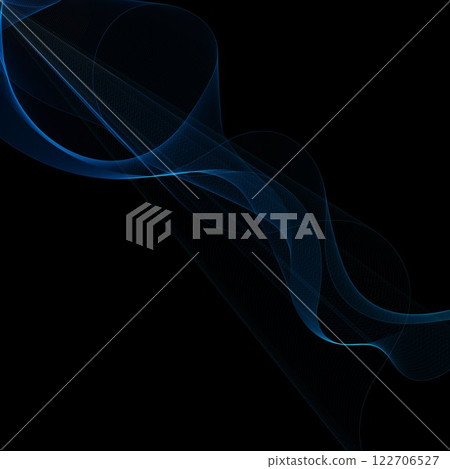 Abstract blue smoke on white background. Eps 10 122706527