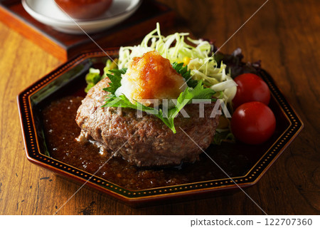 Japanese style hamburger 122707360