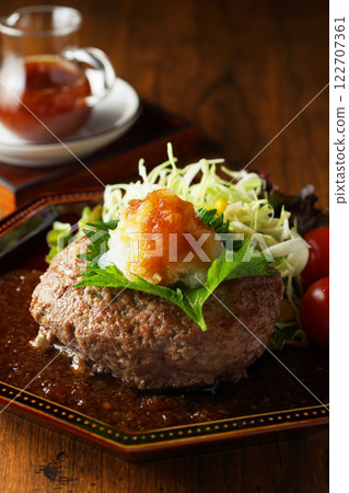 Japanese style hamburger 122707361