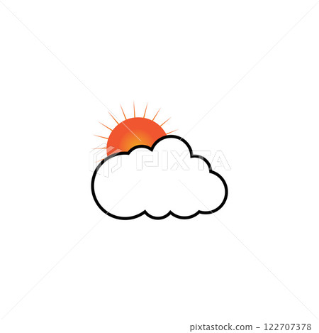 cloud icon in simple style cloud icon in simple style 122707378