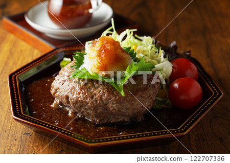 日式磨碎的漢堡牛排 日式磨碎的漢堡牛排 122707386