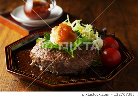 Japanese style hamburger Japanese style hamburger 122707395