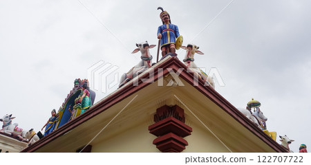 Detail of Sri Mariamman temple in Singapore Detail of Sri Mariamman temple in Singapore 122707722