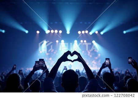 Heart Hands at Live Concerts - Fan Love, Supporting Your Idol and Enthusiastic Audience 122708042