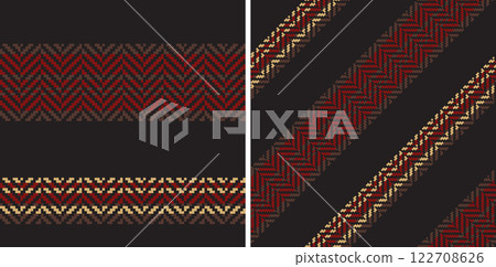 Set seamless stripe pattern. Set seamless stripe pattern. 122708626