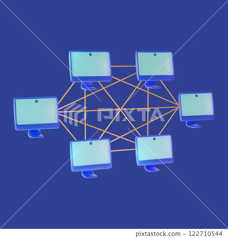 3d Decentralized Financial System Blockchain Technology Cartoon Design Style Crypto Currency Concept. Vector illustration of Fintech Cryptocurrency 3d Decentralized Financial System Blockchain Technology Cartoon Design Style Crypto Currency Concept. Vector illustration of Fintech Cryptocurrency 122710544
