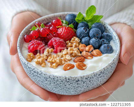 healthy yogurt bowl 122711305