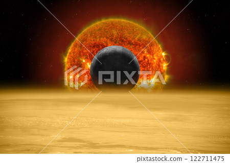 Venus, Mercury and Sun. 122711475