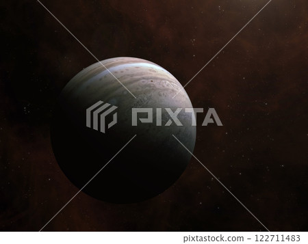 Jupiter planet and nebula. 122711483