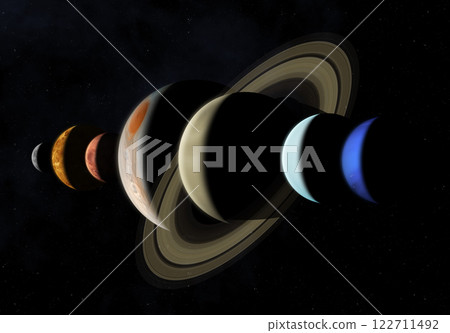 Planets on parade: Seven planets set to align. 122711492