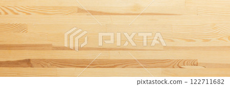 A minimalist wooden texture backdrop, offering soft tones and a clean surface for creative design, top view, copy space 122711682