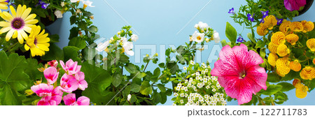 Spring decoration of a home balcony Spring decoration of a home balcony 122711783