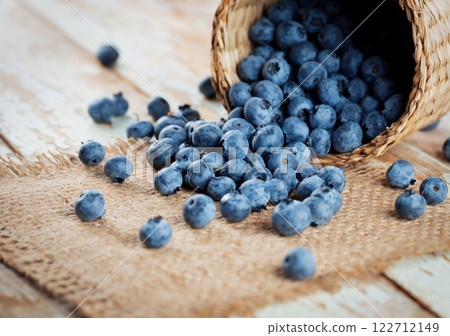 Pile of blueberries 122712149