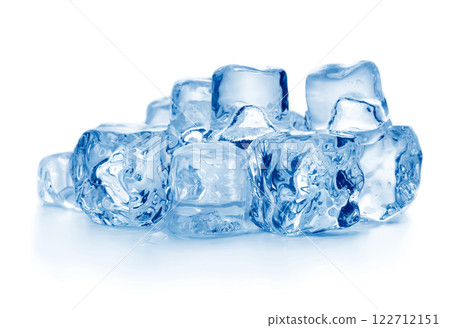 Ice cubes on white Ice cubes on white 122712151