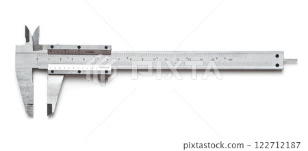 Vernier caliper on a white background 122712187