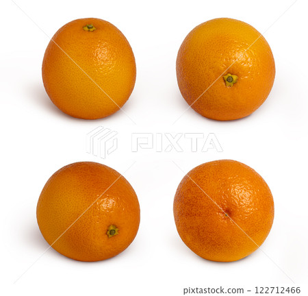 Fresh orange fruit isolated on white background. Oranges collection 122712466