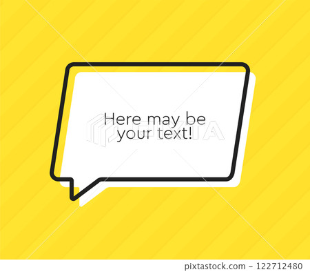 Speech bubble. Space for quote text, frame message Speech bubble. Space for quote text, frame message 122712480