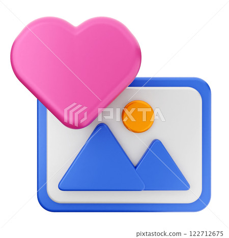 3d valentines day image 122712675