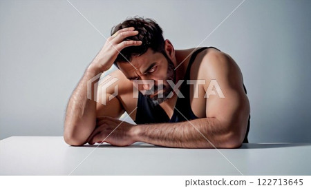 Image of a worried man 122713645