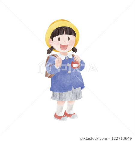 Kindergarten child girl Kindergarten child girl 122713649