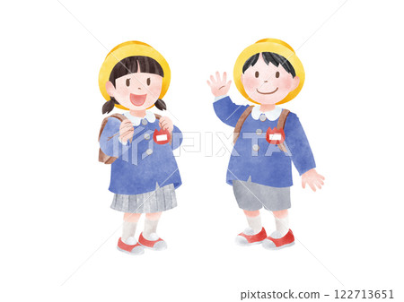 幼兒園男孩和女孩 幼兒園男孩和女孩 122713651