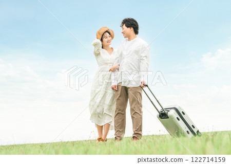 Image of honeymoon, honeymoon, traveling lover, couple, married couple 122714159