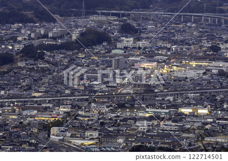 德山：山口縣周南市久米久留路的夜景 122714501