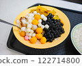 Taiwanese specialty QQ Traditional shaved ice with textured toppings 122714800