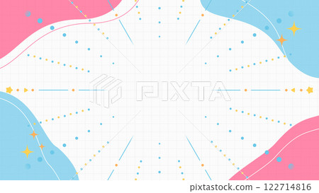 A swaying frame and a pop pop background illustration A swaying frame and a pop pop background illustration 122714816