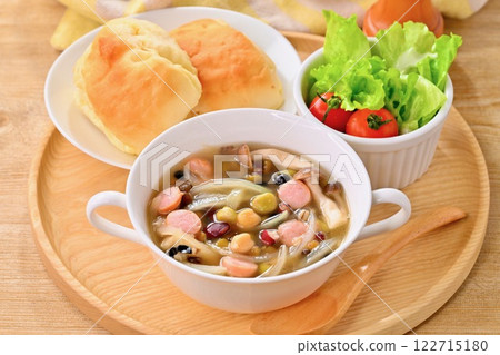 健康又營養的豆谷湯，非常適合早餐或午餐。 122715180