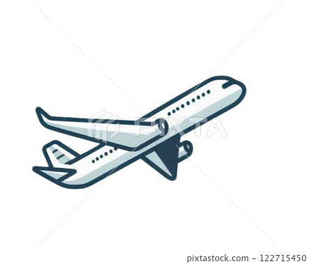 Simple illustration of an airplane 122715450