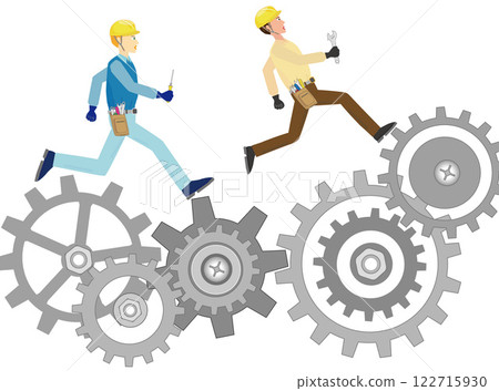 Engineers are busy working 122715930