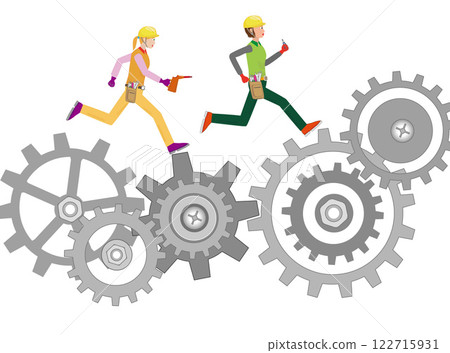 Engineers are busy working 122715931