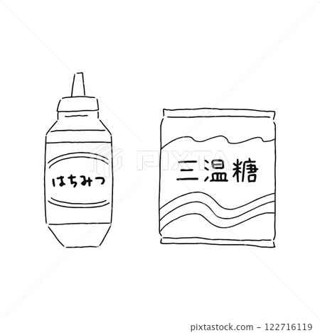 蜂蜜、紅糖、線描 蜂蜜、紅糖、線描 122716119