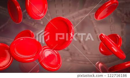 The Cell Blood for medical or sci concept 3d Rendering. The Cell Blood for medical or sci concept 3d Rendering. 122716186