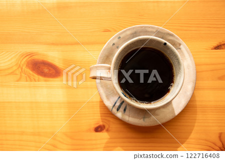 Coffee seen from directly above Coffee seen from directly above 122716408