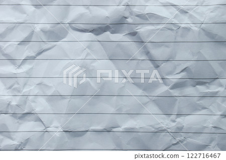 crumpled line paper texture background,  blank sheet notebook 122716467