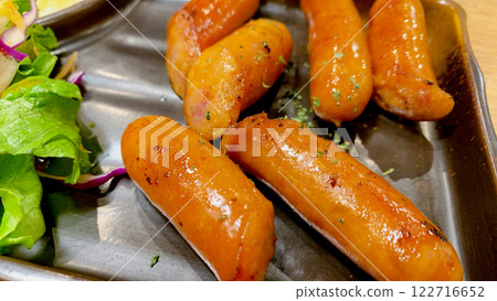 Spicy sausage at a bar Spicy sausage at a bar 122716652