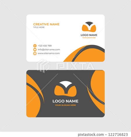 Professional Minimalist Vector Business Card Design Professional Minimalist Vector Business Card Design 122716823