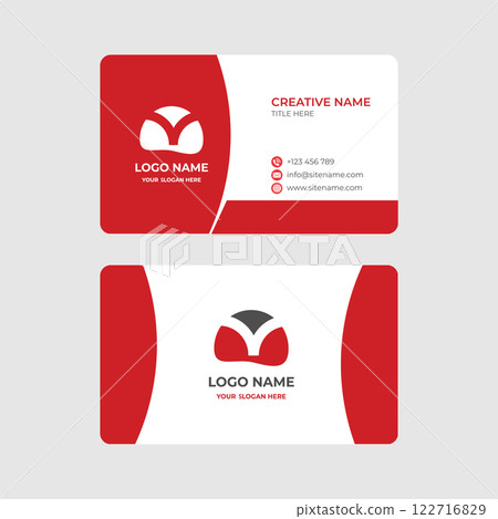 Creative Minimalist Business Card Design in Vector Format Creative Minimalist Business Card Design in Vector Format 122716829