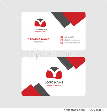 Minimalist Vector Business Card Design for Modern Professionals 122716836