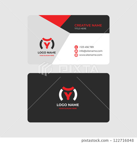 Clean and Creative Vector Business Card Design Clean and Creative Vector Business Card Design 122716848