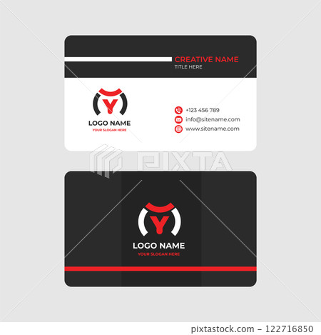 Stylish Vector Business Card with Minimalist Touch Stylish Vector Business Card with Minimalist Touch 122716850