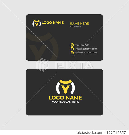 Minimalist Vector Business Card for Modern Branding Minimalist Vector Business Card for Modern Branding 122716857